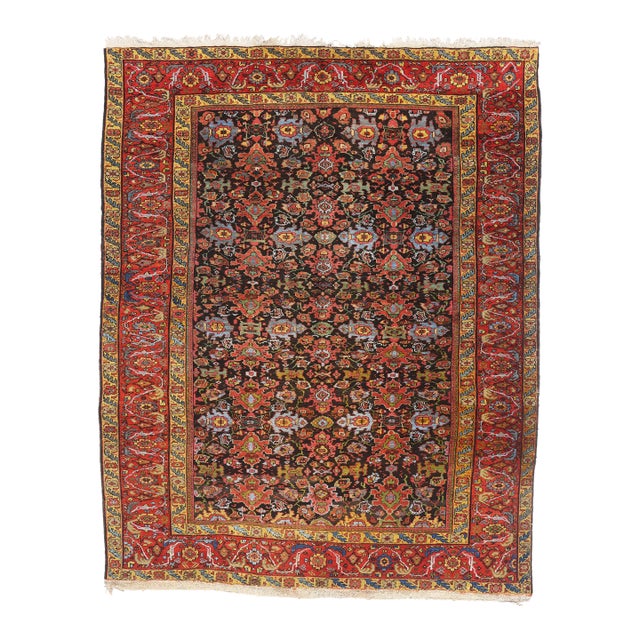 Late 19th Century Persian Sultanabad Rug, 09'03 X 11'05 For Sale