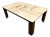 Travertine Coffee Table with Sculptural Top and Oak Base, 1970s For Sale