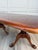 Late 20th Century English Georgian Revival Burl Veneer Coffee Table With Double Pedestal Base For Sale - Image 5 of 18