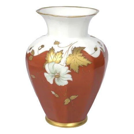 Painted Porcelain Vase, 1930s For Sale