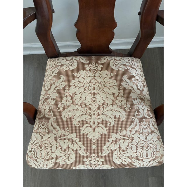 1980s Attributed to Thomasville Furniture Winston Court Collection Traditional Queen Anne Style Splat Back Dining Chairs For Sale In Atlanta - Image 6 of 6