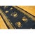 Antique Chinese Peking Blue Allover Floral Knotted Hallway Runner Rug, Circa Date: 1900s. This exceptional example of...