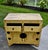 Chinese Wood Painted Cabinet Ming Style Distressed Yellow For Sale - Image 11 of 16