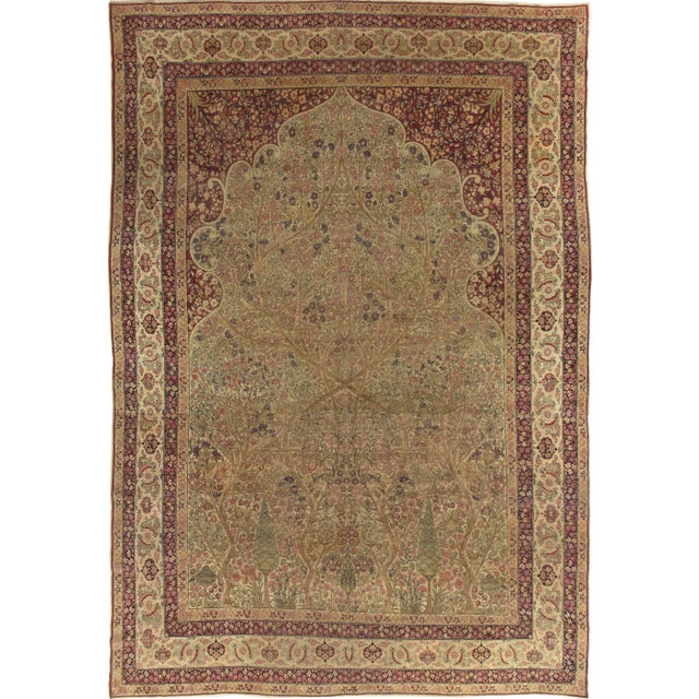 Antique Lavar Kerman Persian Rug 11'6"x16' For Sale - Image 11 of 11
