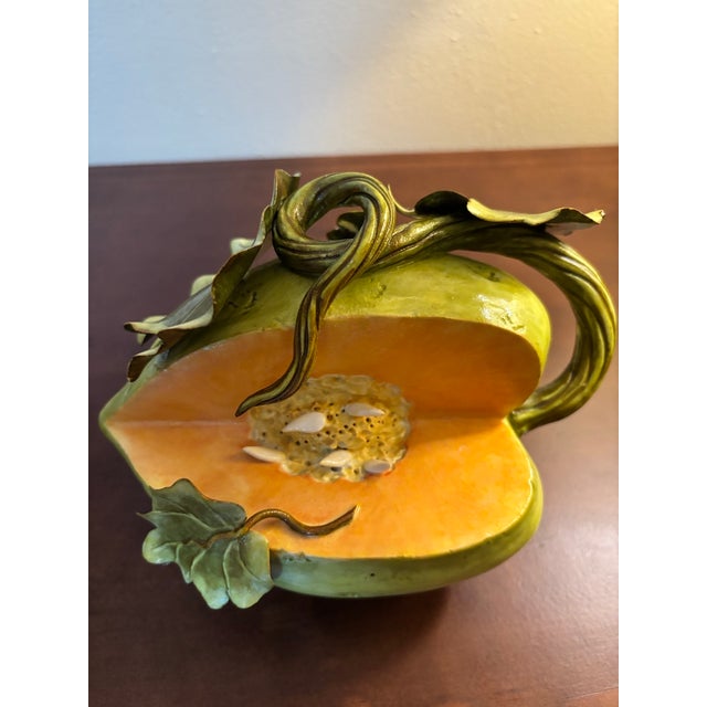 Beautiful Katherine Houston Porcelain Melon Sculpture For Sale - Image 14 of 16