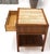 Mid-Century Modern Late 20th Century John Widdicomb Solid Walnut Oak Interior Travertine Top End Table Stand For Sale - Image 3 of 16