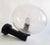 Industrial Vintage Brutalist Bubble Glass Globe Lamps, 1970s, Set of 2 For Sale - Image 3 of 17