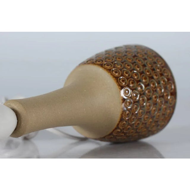 Textile Danish Table Lamp in Stoneware by Einar Johansen for Søholm, 1960s For Sale - Image 7 of 11