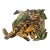 Vintage Original Painting Tabby Cat With Plants For Sale