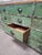 Wood Industrial Green Wooden Drawer Cabinet For Sale - Image 7 of 10