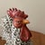 Vintage Authentic Italian Hand-Painted Ceramic Rooster and Tiny Hen Sculpture For Sale In Chicago - Image 6 of 12