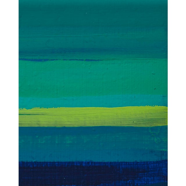 Observing how yellow, green and blue work against each other. A colour study of lines, favouring a bright palette that...