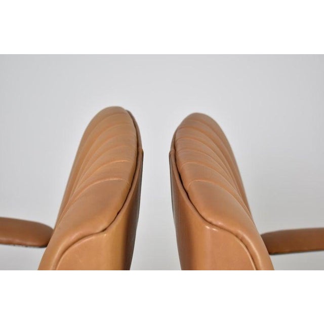 Italian Leather Office Chairs by Osvaldo Borsani for Tecno Milano, 1960s For Sale - Image 11 of 12