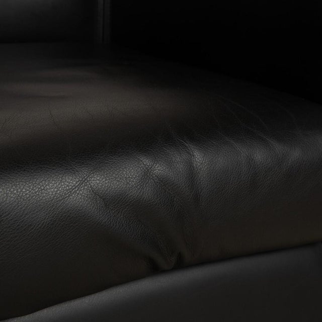 Modern Aura Armchair in Black Leather by Paolo Piva for Wittmann For Sale - Image 3 of 14