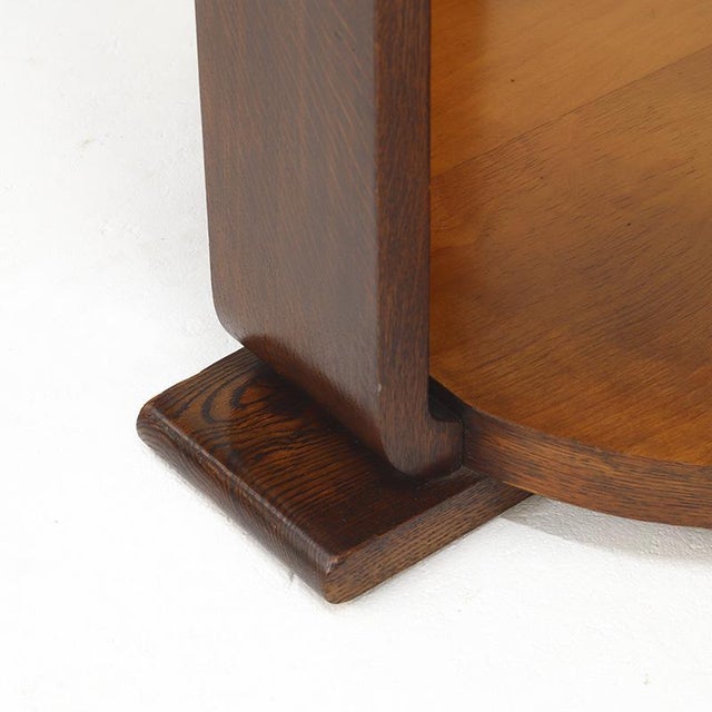 Wood Antique Art Deco Bauhaus Side Table For Sale - Image 7 of 10