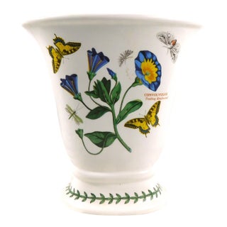 1970s Portmeirion 8 Inch Oval Versailles Vase in Botanic Garden-Trailing Birdweed For Sale