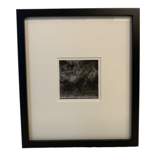 Contemporary Abstract Landscape Graphite Drawing, Framed For Sale
