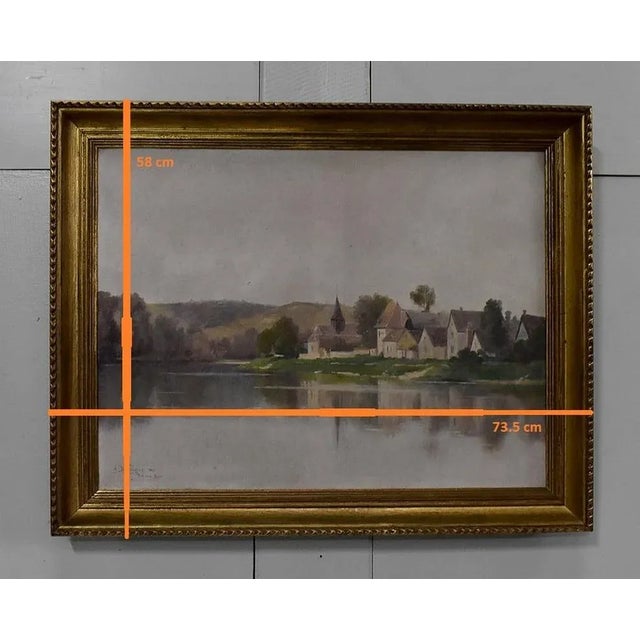 A. Delahogue, Gold Framed Canvas Painting, 1892 For Sale - Image 14 of 18