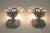 Metal Rare Matched Pair French Art Deco Tropic Palm Aluminum Glass Wall Sconce Lamps 1920's For Sale - Image 7 of 13