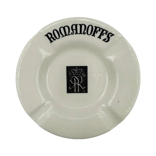 Vintage Romanoff's Restaurant Beverly Hills Ca Ashtray Dish Hollywood For Sale - Image 9 of 12