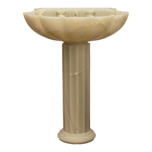 Sherle Wagner Green Onyx Shell Pedestal Sink