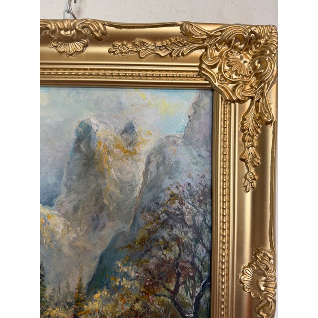 2020s Landscape by Andrey Matvieiev (B. 1988) Original Oil Painting on Board, Framed For Sale - Image 5 of 10