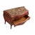Shaped Red-Painted Commode with Marble Top For Sale - Image 4 of 7