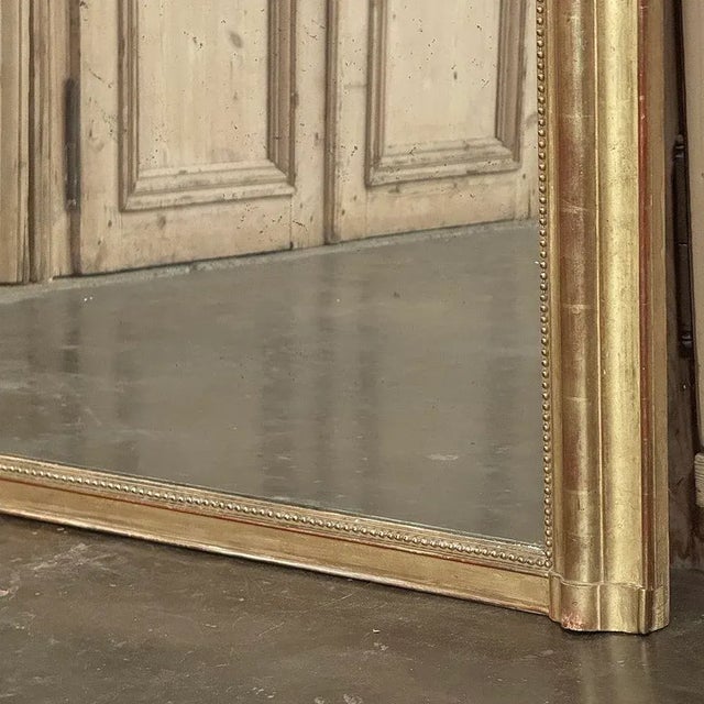19th Century French Napoleon III Period Gilded Mirror For Sale - Image 13 of 14