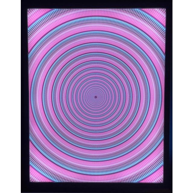 2020s "Warp Speed" Contemporary Op Art Lightbox Installation For Sale - Image 5 of 5