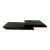 1980s Black Lacquer Floating Console Table For Sale