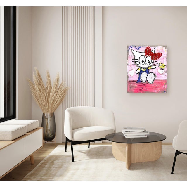This original painting on canvas brings the immediacy of street art, neo-expressionism, and raw gestural abstraction into...