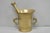 Vintage Primitive Solid Brass Mortar & Pestle Apothecary Medicine Herb Grinder For Sale - Image 13 of 13