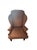Vintage Queen Anne & Archie Bunker Style Wingback Chair With Carved Spindle Legs For Sale - Image 4 of 11