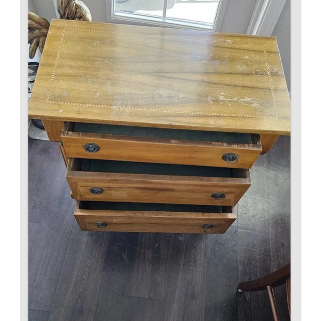 Brown Directoire or Louis Xv Petite Buffet or Commode For Sale - Image 8 of 12