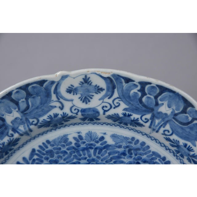 Dutch Delft Blue and White Charger, Circa 1800 For Sale - Image 10 of 12