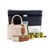 Prada Jardinière Natural Cotton Canvas Leather Trim Mini Handbag For Sale - Image 12 of 13