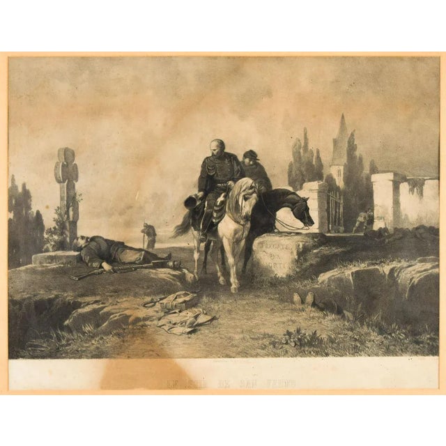 Le Soir de San Fermo - Original Lithograph Late 19th Century Late 19th Century For Sale - Image 5 of 5