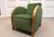 Vintage Lounge Chair in Green Velvet, Sweden, 1930s For Sale - Image 12 of 13