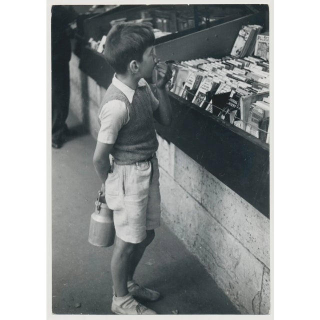1950s Little Boy With Milkcan in Paris, France, 1950s, Silver Gelatine Print For Sale - Image 5 of 5