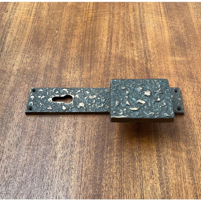 Mid-Century Modern Brutalist Copper Door Handle from KS, Germany, 1960s For Sale - Image 11 of 18