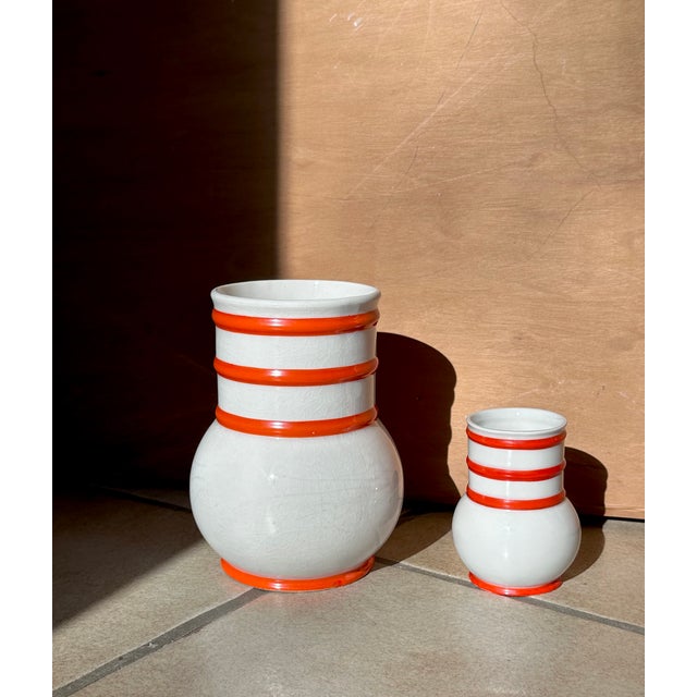 Art Deco Sculptural Ceramic Vases from Carstens Gräfenroda, Germany, 1930s, Set of 5 For Sale - Image 6 of 18