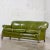 Mid 20th Century 1940-1950s Traditional Green Naugahyde Faux Leather Lawson Club Style Sofa W/Rolled Arms For Sale - Image 5 of 12