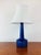 Vintage Mid-Century Modern Palshus Blue Ceramic Danish Table Lamp Dl26 Annalise Per Linneman For Sale - Image 9 of 10