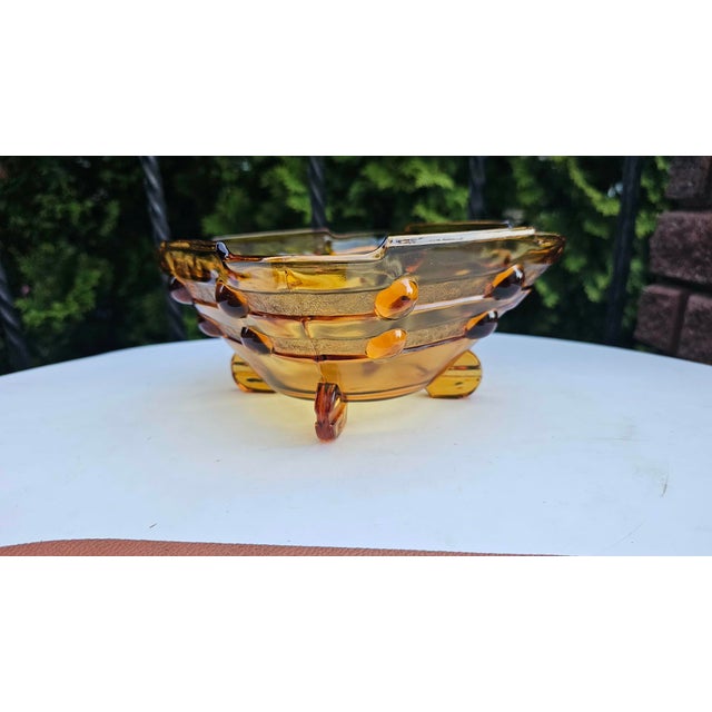 Glass Vintage Art Deco Plate from Stölzle, 1930s For Sale - Image 7 of 7