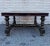 Vintage Ebonized Turned Wood Legs and Crackle Top Coffee Table For Sale - Image 4 of 7