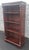 Chippendale 1940s Frankson Furniture Mahogany Chippendale 4-Tier Narrow Bookcase Bookshelf For Sale - Image 3 of 9