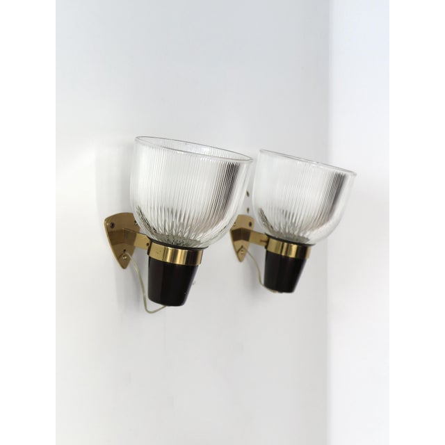 Glass LP5 Wall Lamps by Ignazio Gardella for Azucena, Italy, 1960s, Set of 2 For Sale - Image 6 of 17