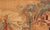 Tan 19th Century Antique French Verdure Tapestry With a Countryside Scene For Sale - Image 8 of 16