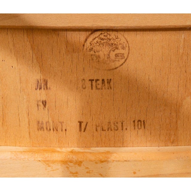 1960s Mid Century Danish Modern Armchair Chair Dining Teak Ladder Back Black Boltinge For Sale - Image 11 of 12