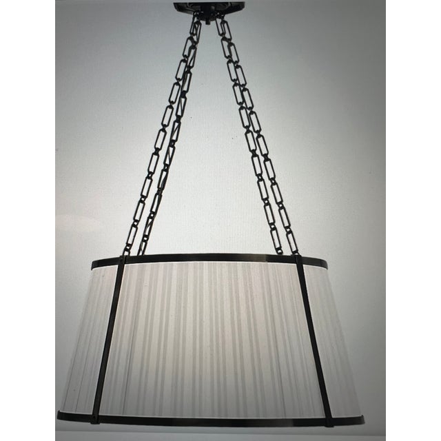 Ralph Lauren Ralph Lauren Home for Visual Comfort Windsor Large Hanging Shade Chandelier-Bronze-Rl 5252 For Sale - Image 4 of 5